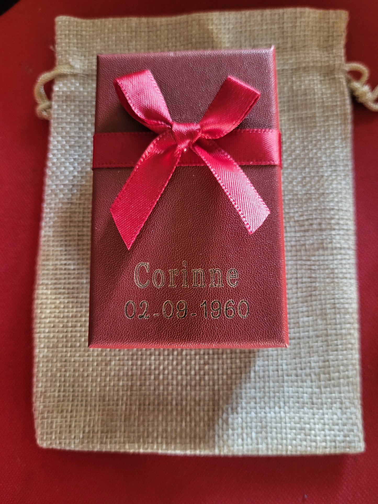 Pendentif dollar avec écrin à personnaliser