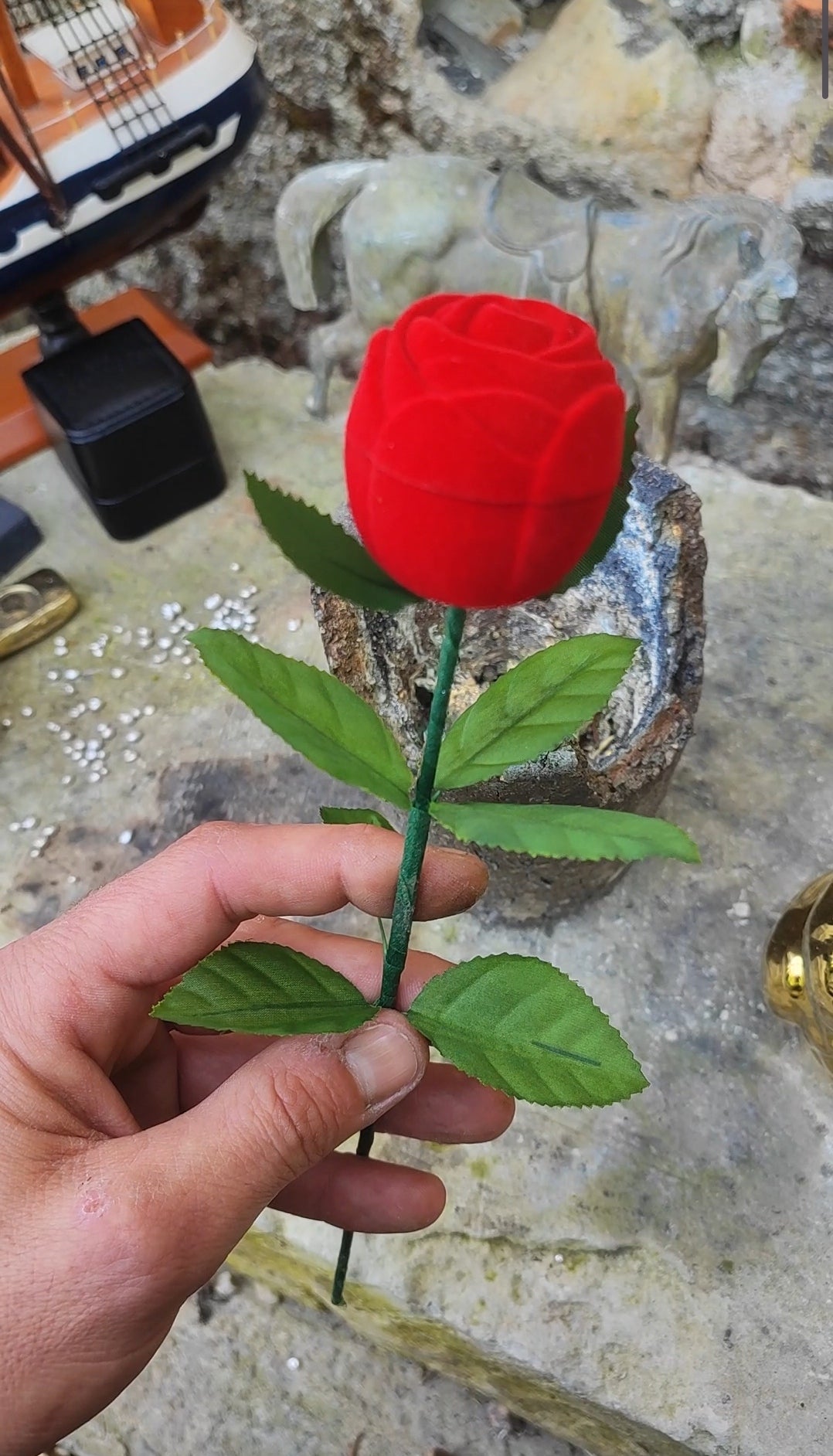 La rose 1 gramme d'or fin 24k