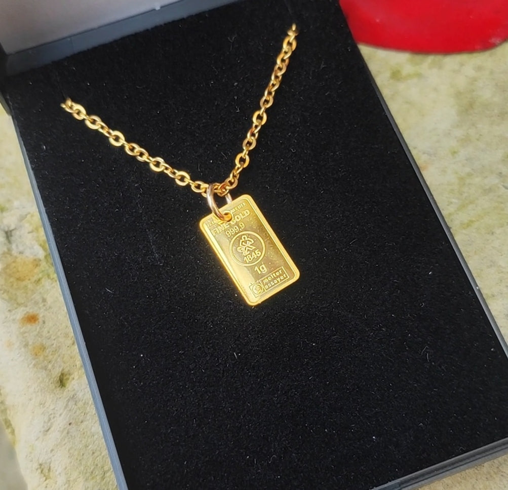 lingot 1 gramme d'or fin 999.9