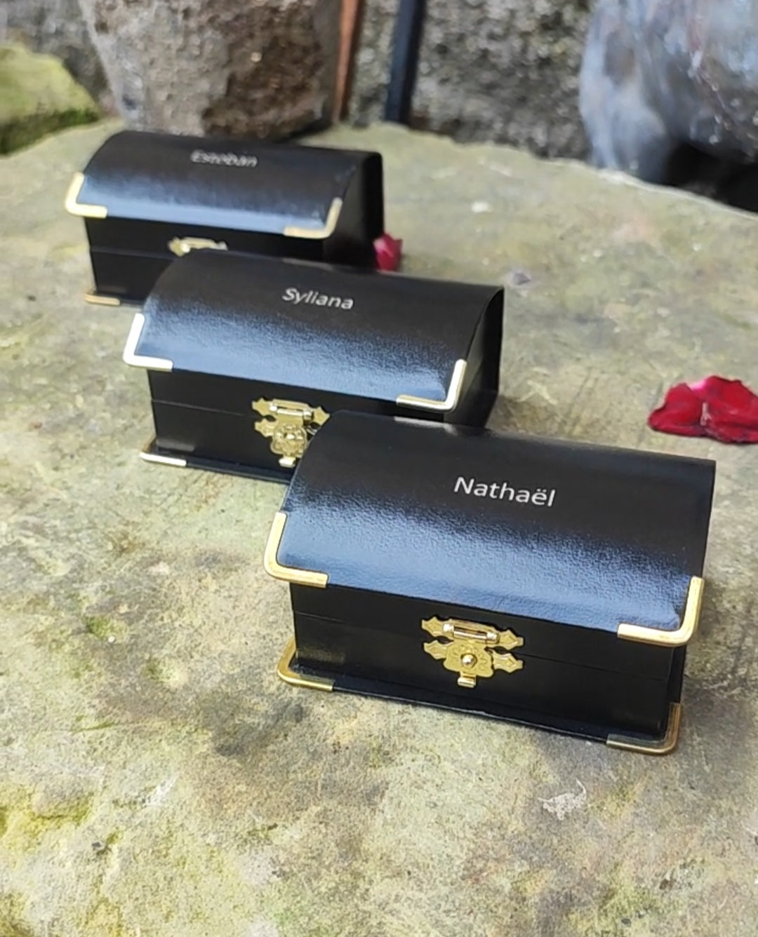 Écrin coffre à personnaliser pour lingot de 75 grammes en or nordique