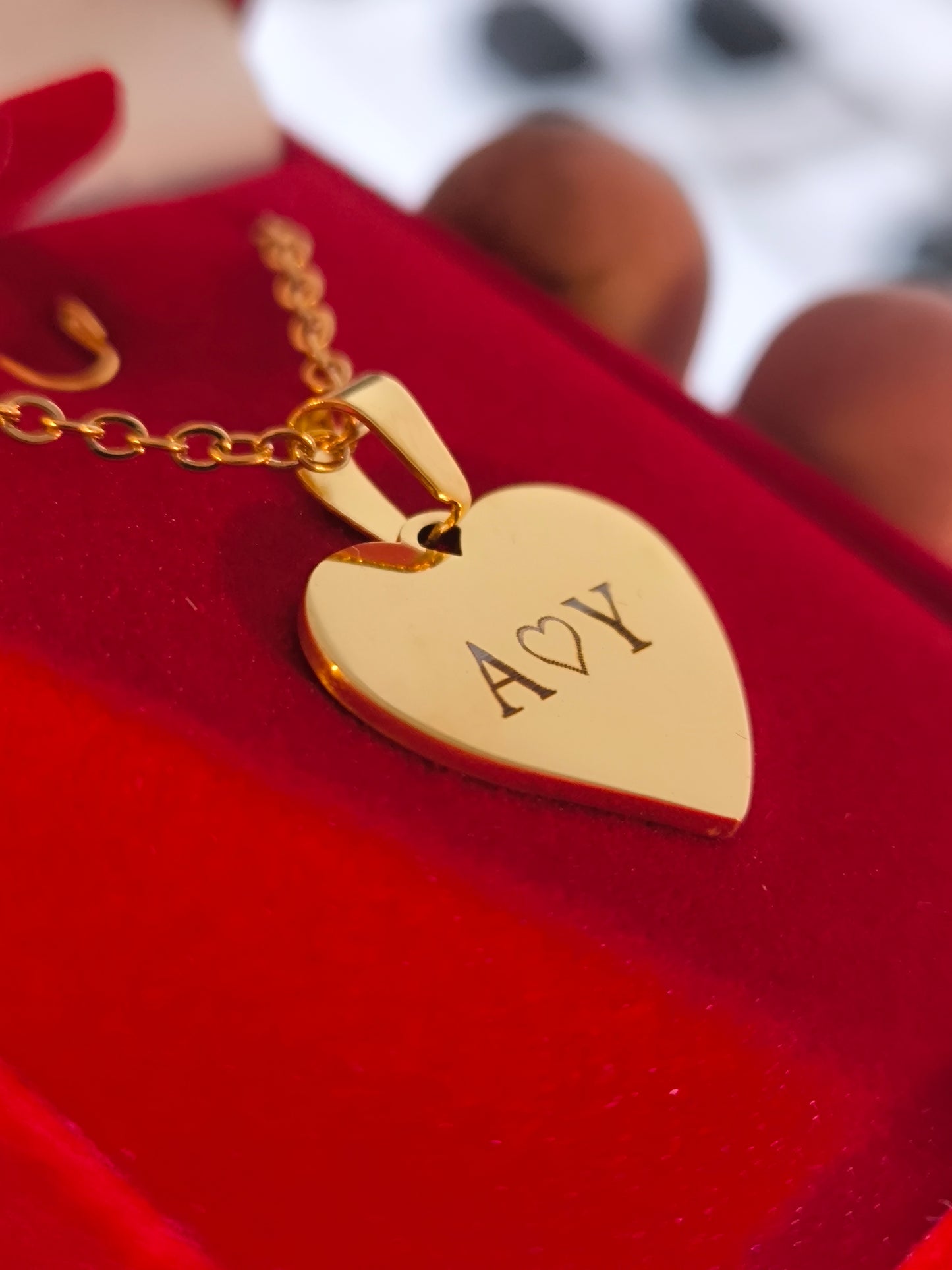 Le Pendentif cœur à personnaliser