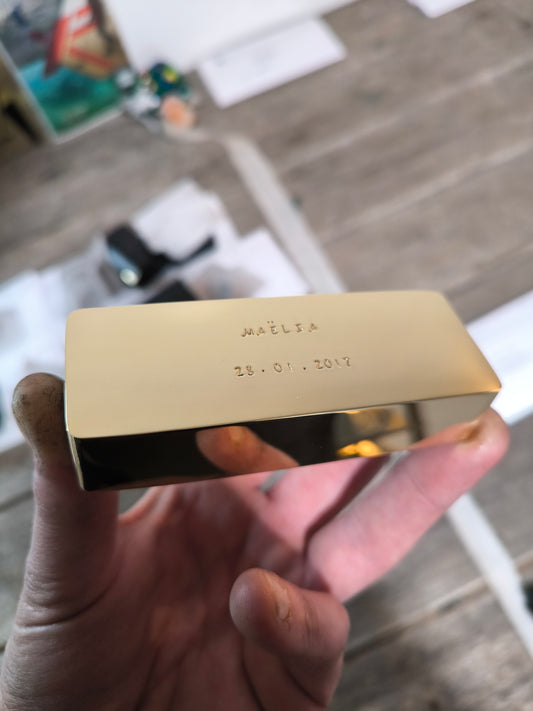 Le lingot de 500g en or nordique à personnaliser