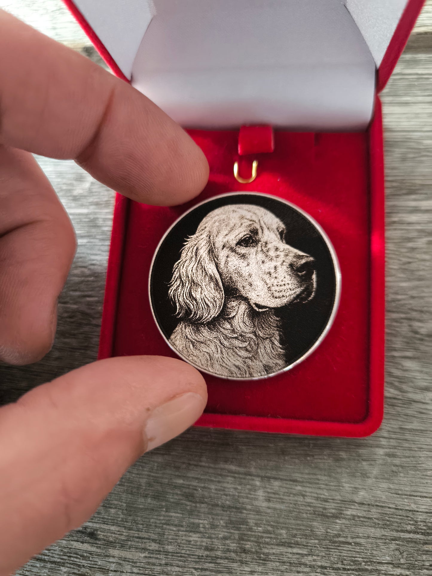La monnaie à personnaliser " setter anglais "