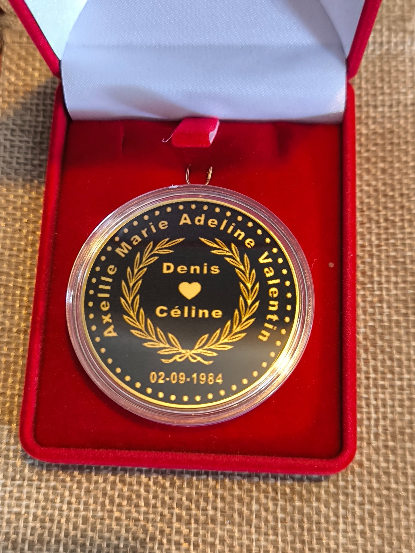 La monnaie à personnaliser "une famille en or"