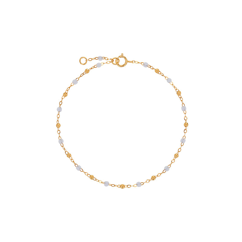 Bracelet Or 750/1000 orné de perles en résine