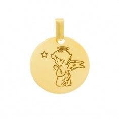 Médaille petit ange finement gravé en Or 750/1000