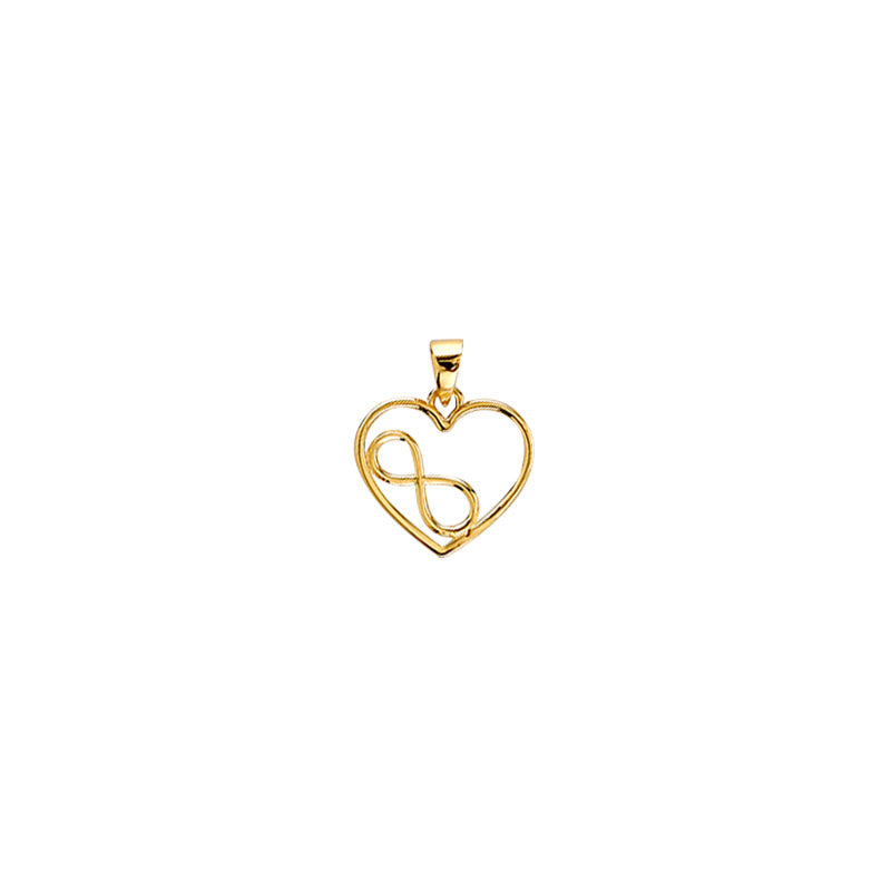 Pendentif infini dans un coeur Or 750/1000