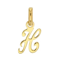 Pendentif initiale H en Or 750/1000