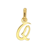 Pendentif initiale Q en Or 750/1000