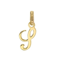 Pendentif initiale S en Or 750/1000