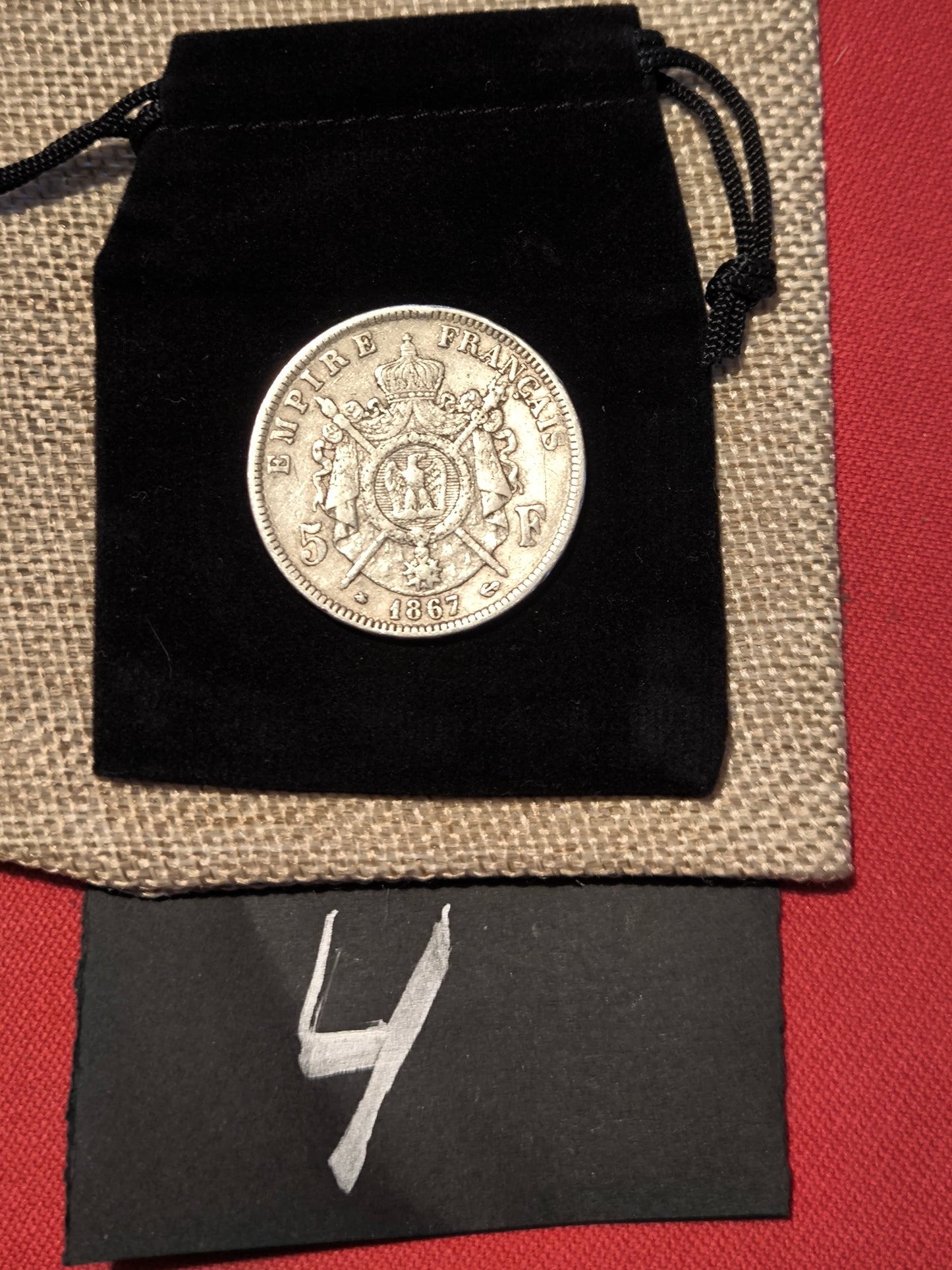 Pièce en argent Napoléon III – Écu de 5 francs