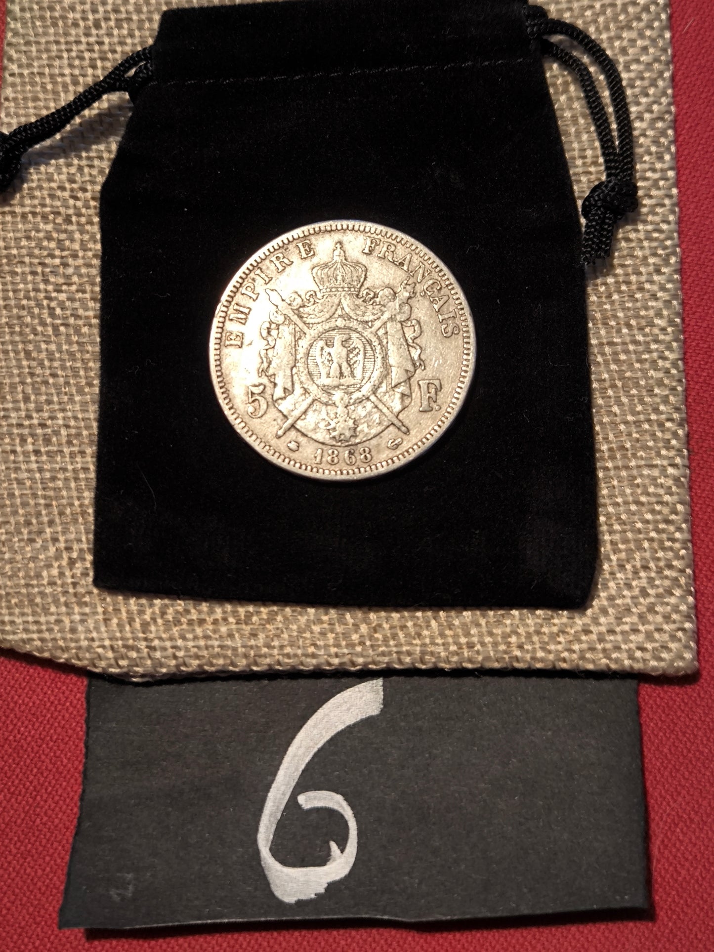 Pièce en argent Napoléon III – Écu de 5 francs