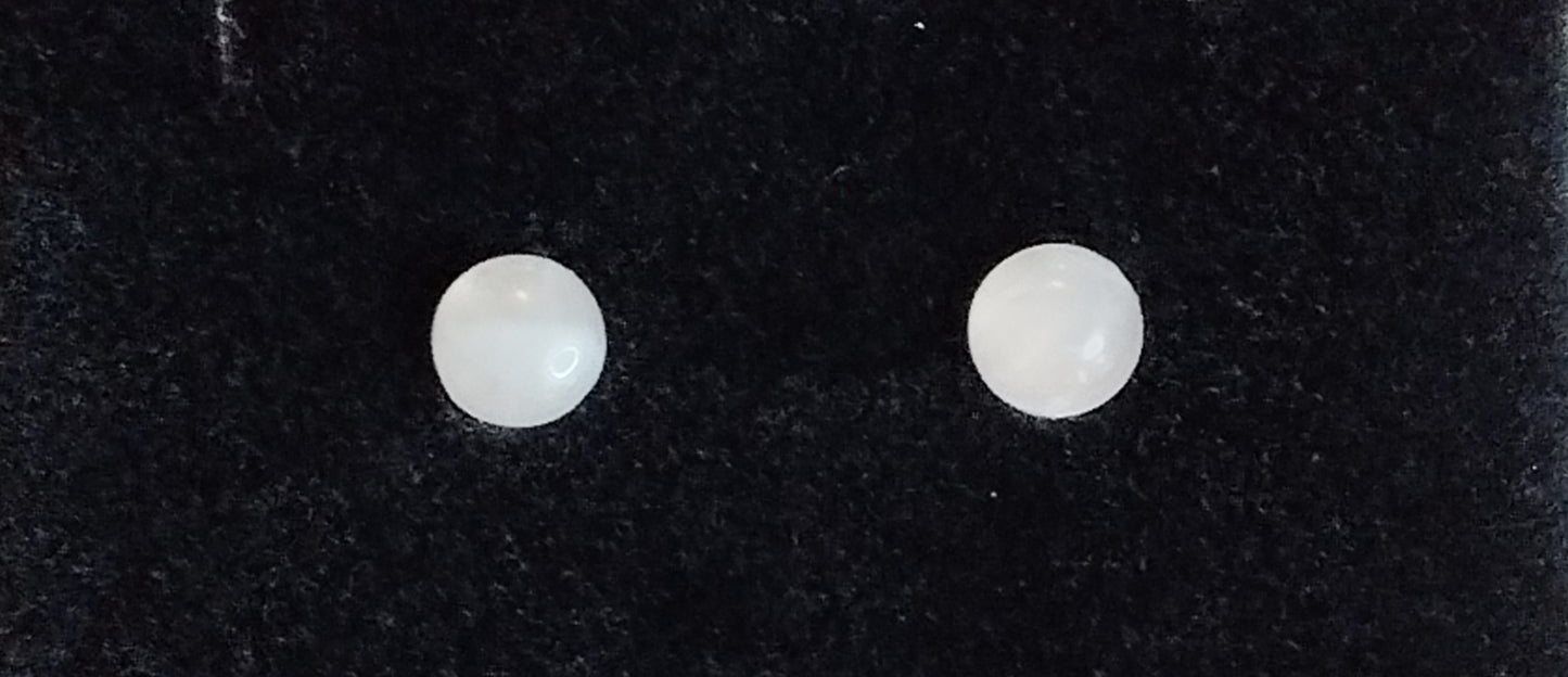 Boucles d'oreilles en argent 925/1000 rhodié et Quartz Rose