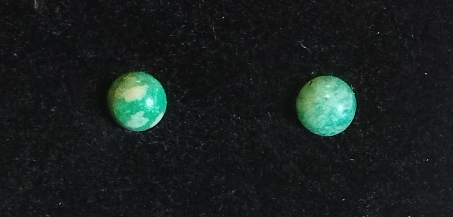 Boucles d'oreilles en argent 925/1000 et Amazonite