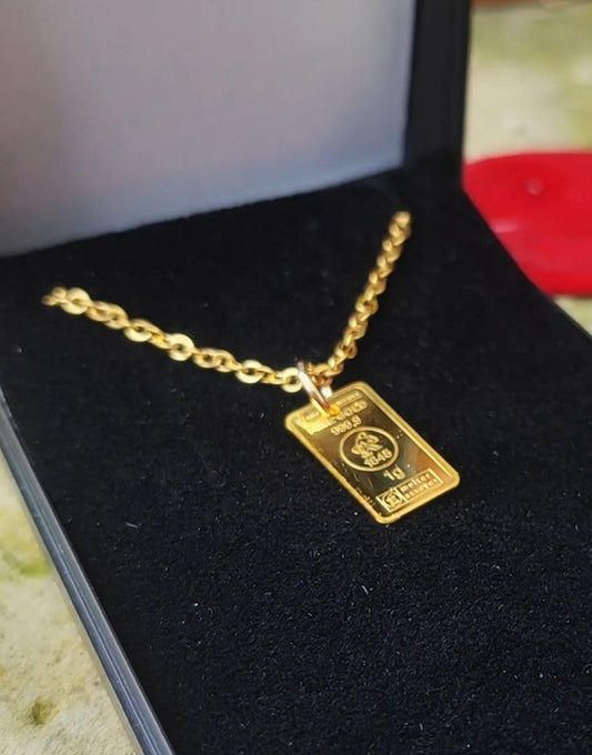 lingot 1 gramme d'or fin 999.9