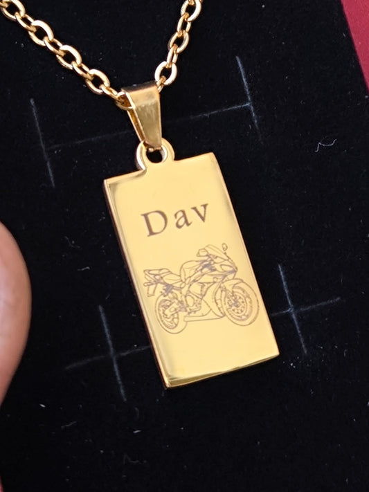 le pendentif lingot moto de course