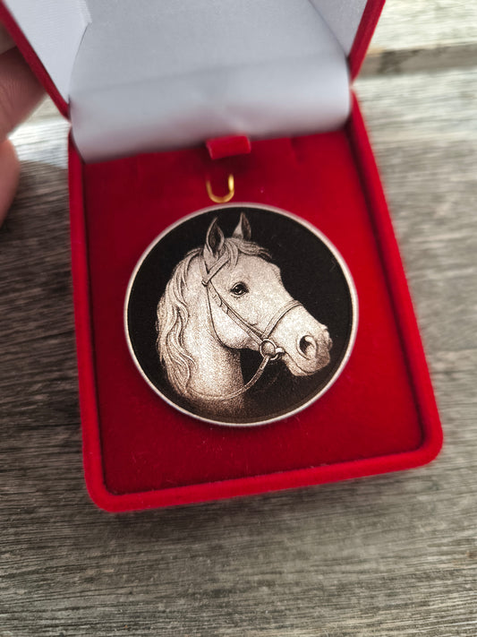 La monnaie personnalisée " cheval portrait "