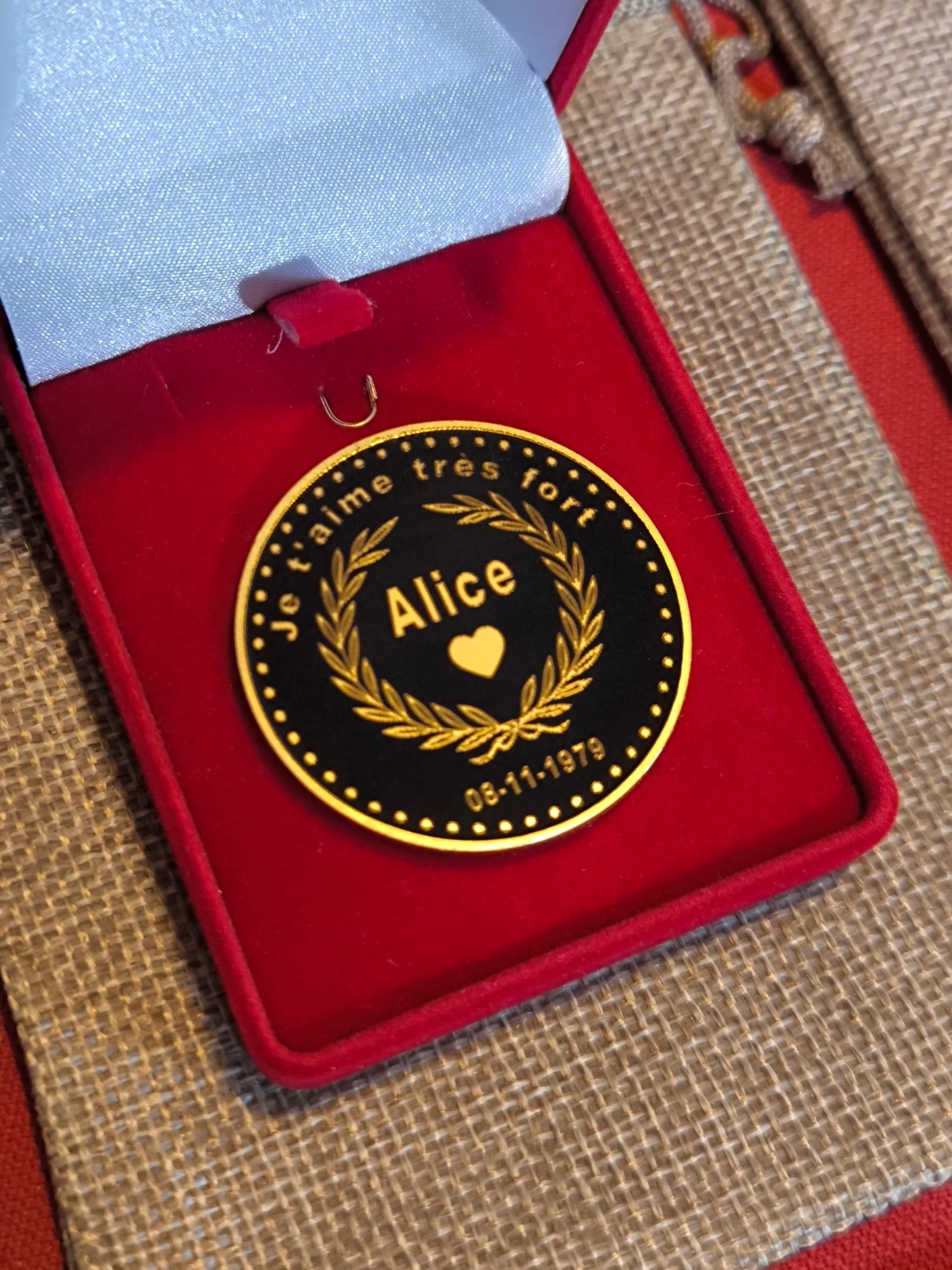 la monnaie à personnaliser "une fille en or" n°2