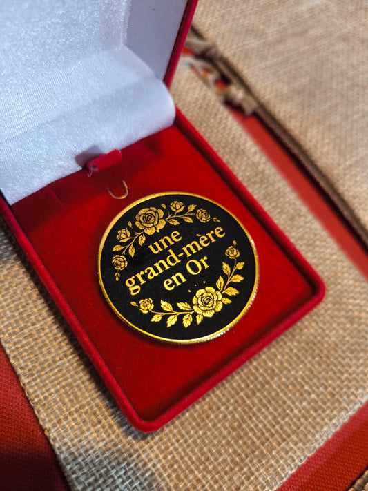 La monnaie à personnaliser "une grand-mère en or"