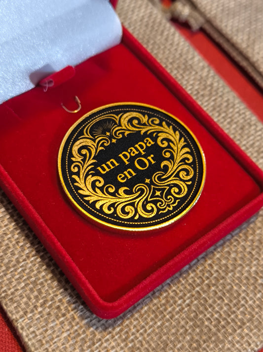 La monnaie à personnaliser "un papa en or"