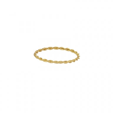 Alliance fine à fil tressé Or 750/1000