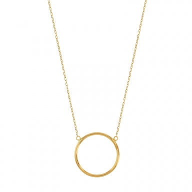 Collier cercle or 750/1000 diam. 16mm