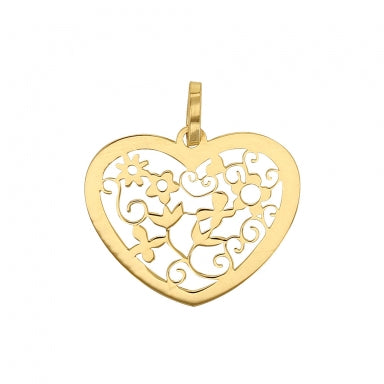 Pendentif coeur en Or 750/1000 ajouré