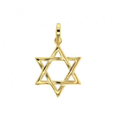 Pendentif étoile de David en Plaqué or