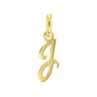 Pendentif initiale J en Or 750/1000