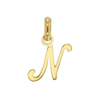 Pendentif initiale N en Or 750/1000