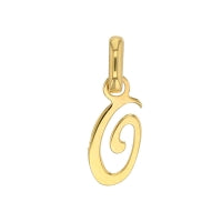 Pendentif initiale O en Or 750/1000