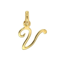 Pendentif initiale V en Or 750/1000