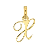 Pendentif initiale x en Or 750/1000