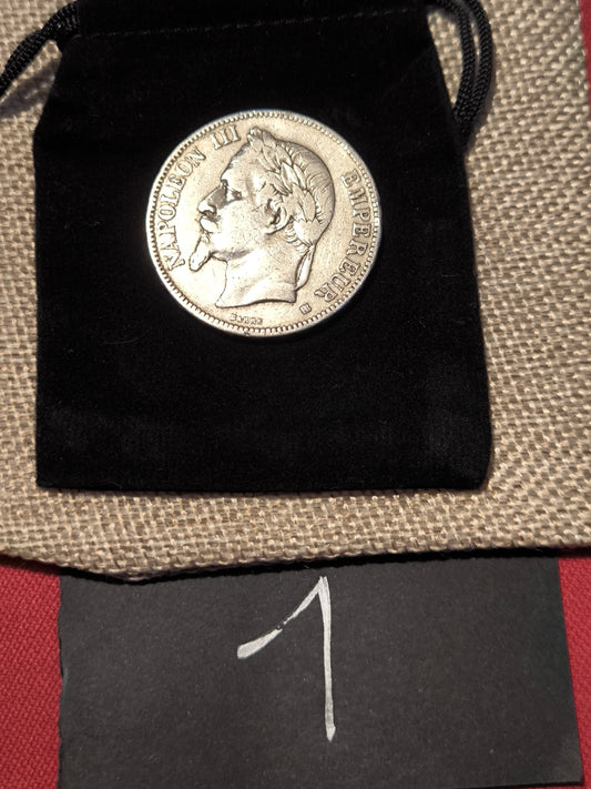 Pièce en argent Napoléon III – Écu de 5 francs