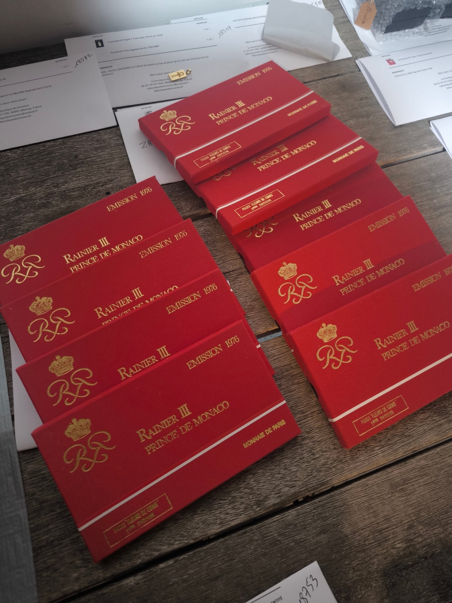 Coffret fleurs de coins Monaco avec Monaie en argent