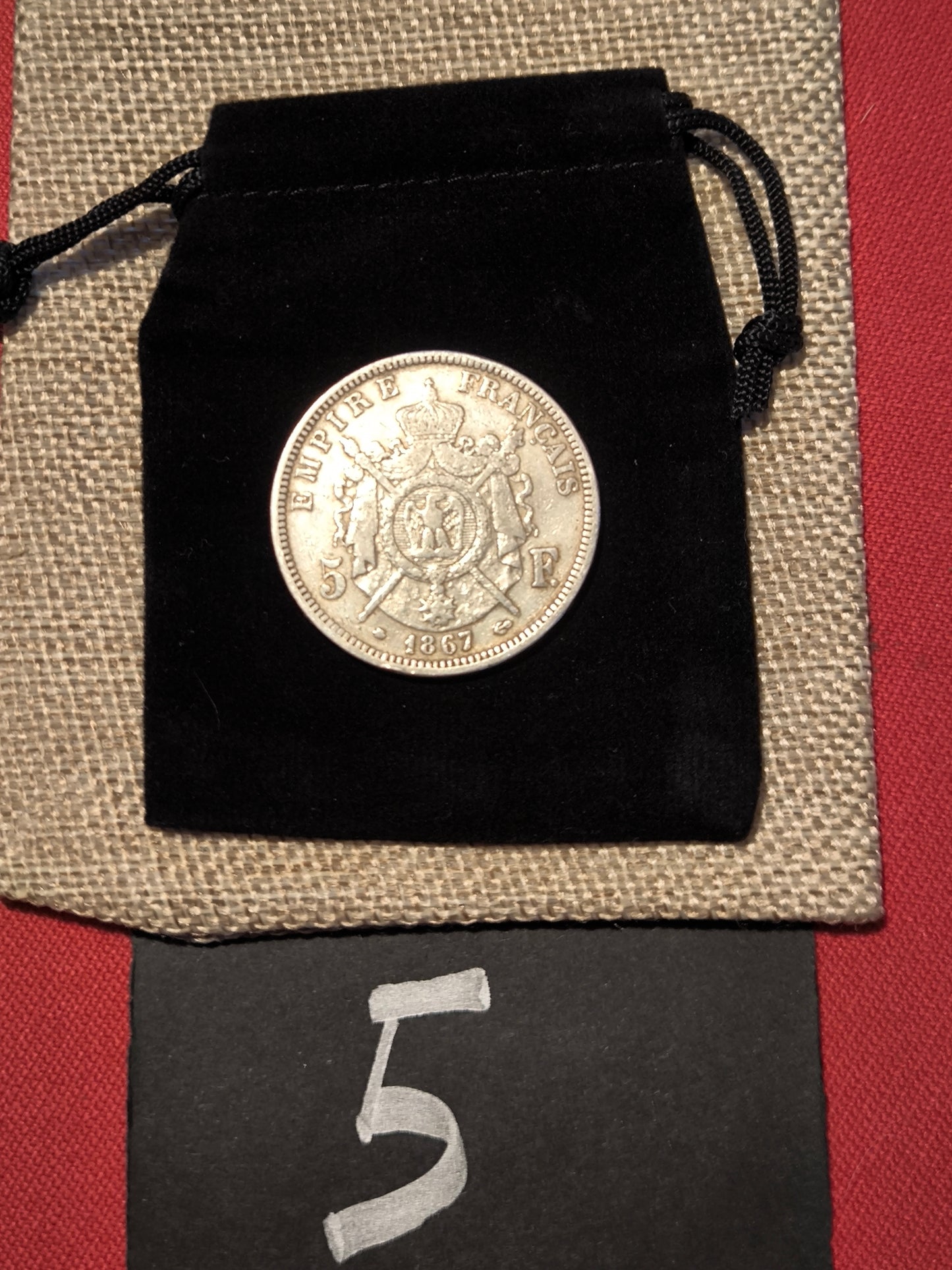 Pièce en argent Napoléon III – Écu de 5 francs