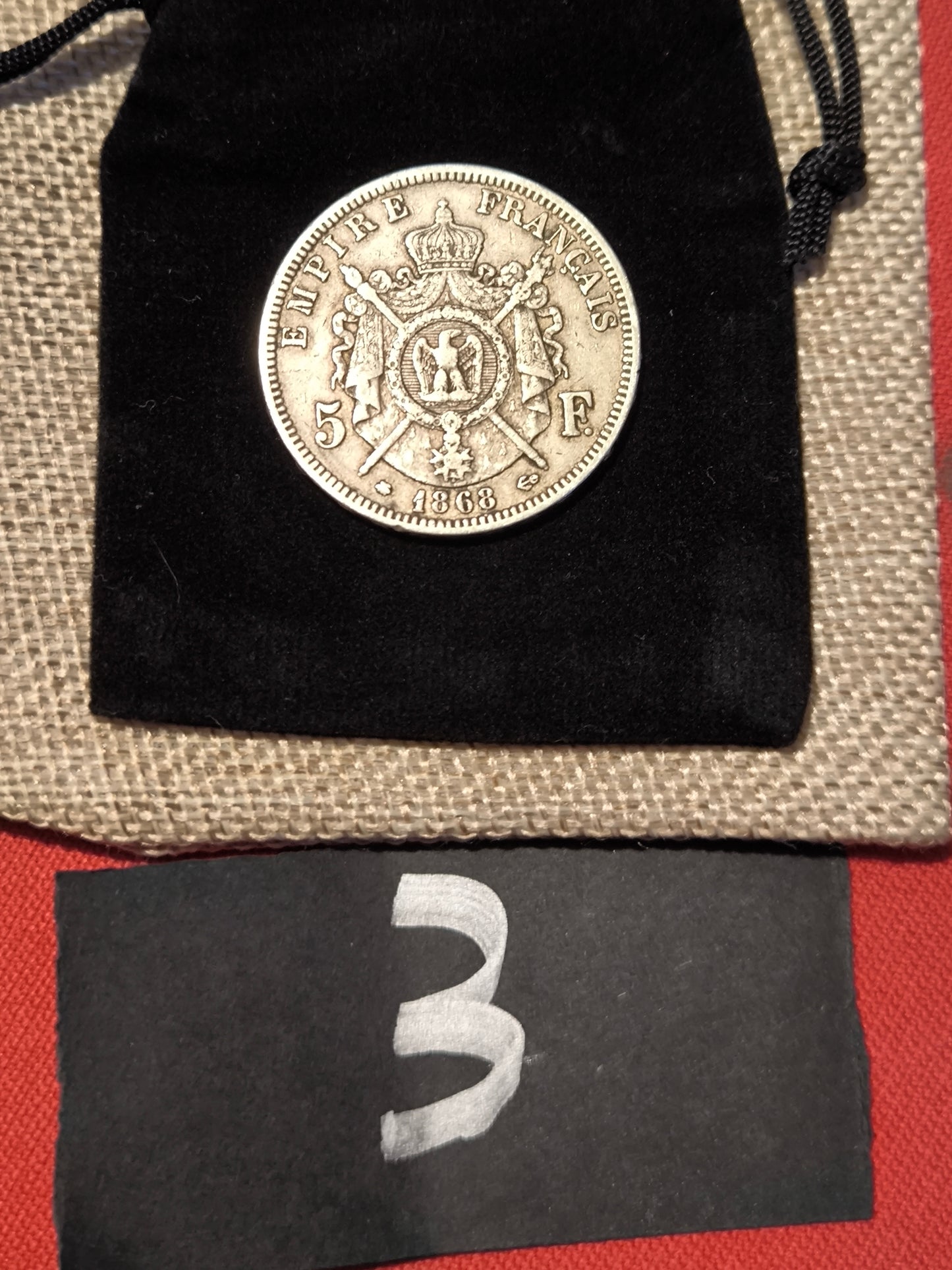 Pièce en argent Napoléon III – Écu de 5 francs