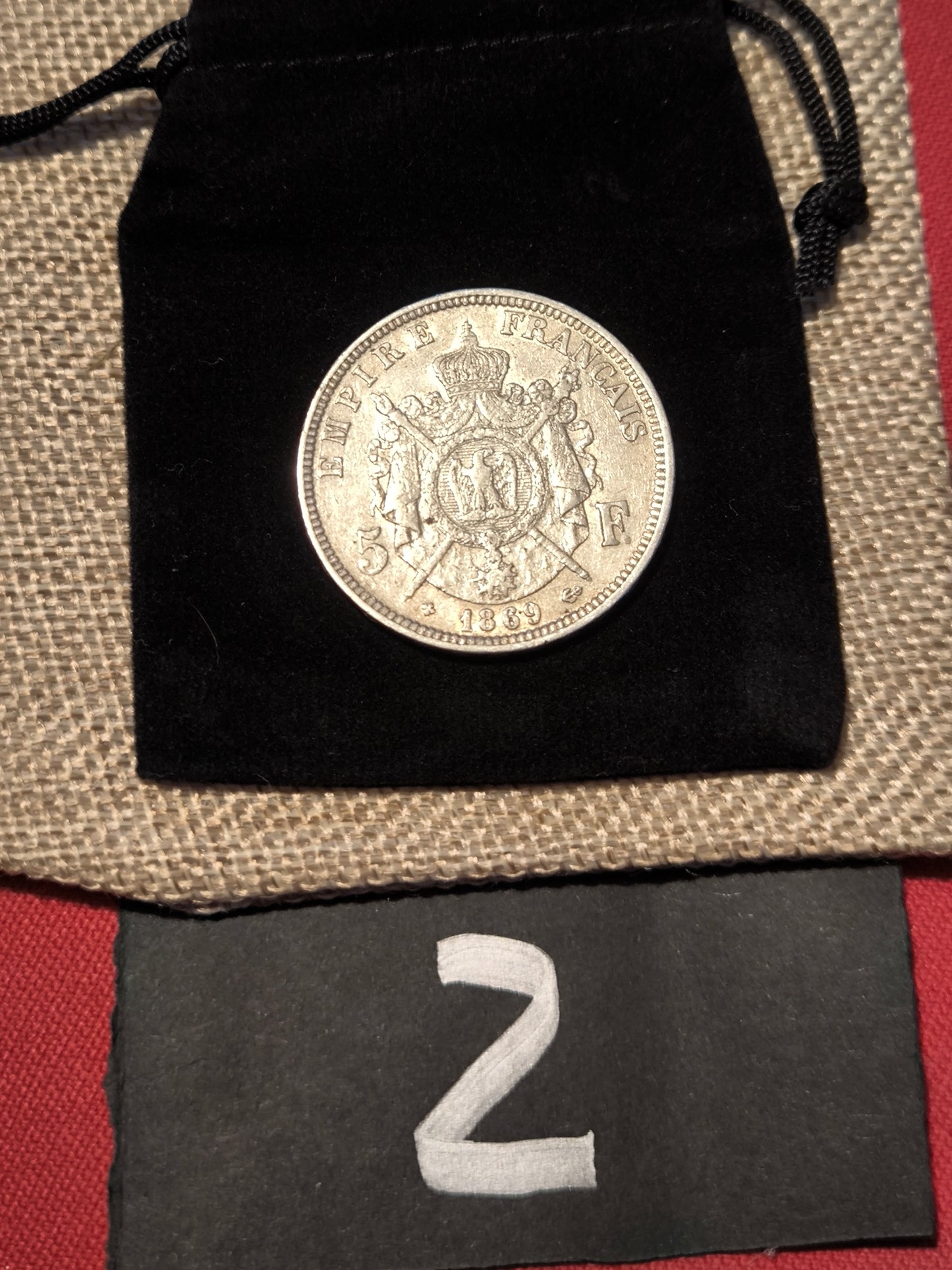 Pièce en argent Napoléon III – Écu de 5 francs