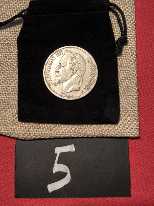Pièce en argent Napoléon III – Écu de 5 francs