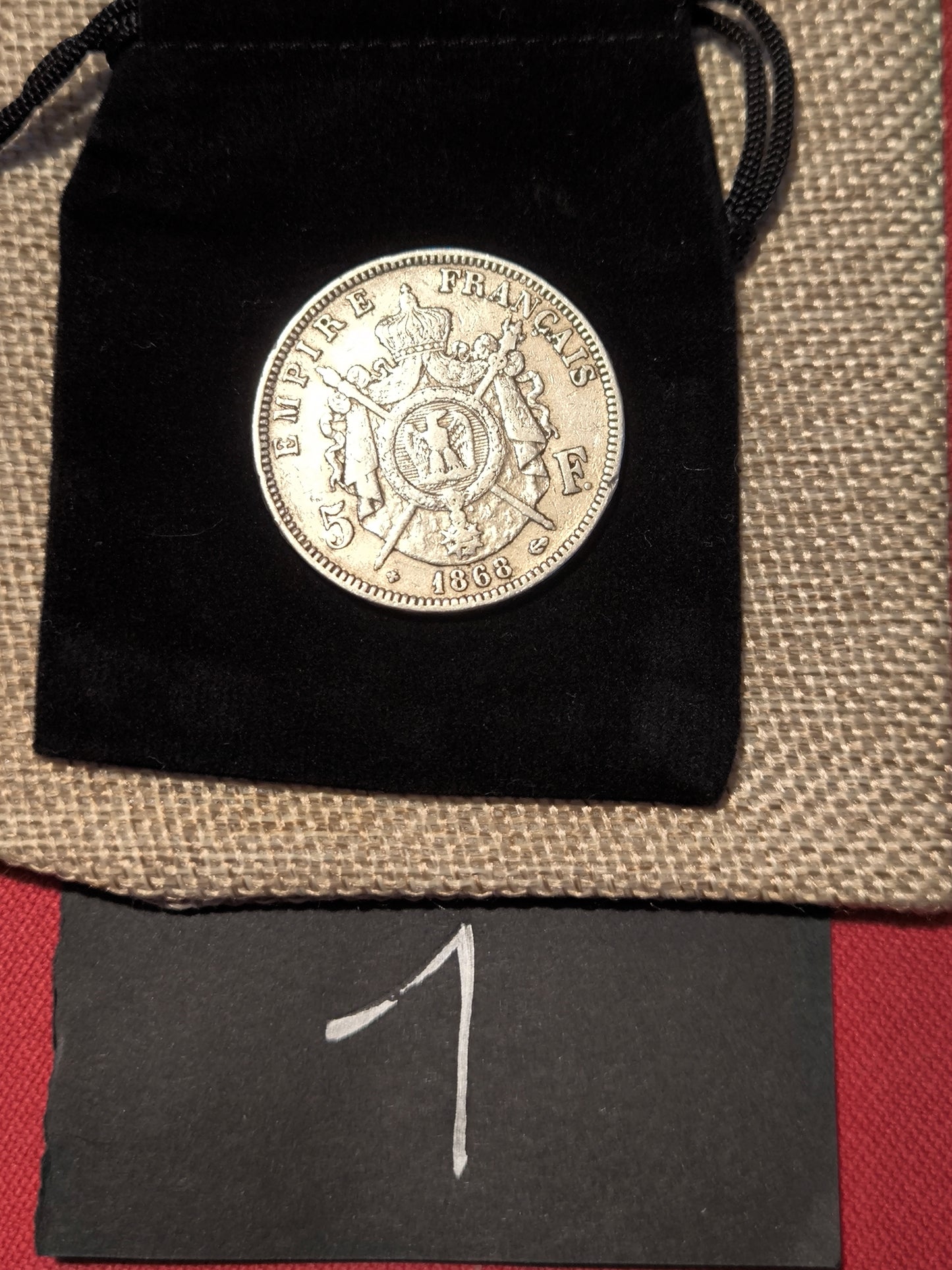 Pièce en argent Napoléon III – Écu de 5 francs
