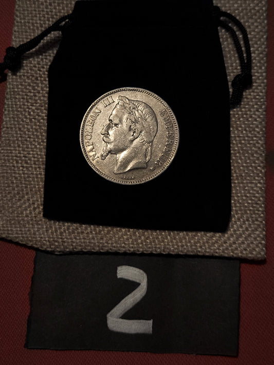 Pièce en argent Napoléon III – Écu de 5 francs